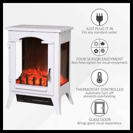 750w / 1500w 23"  electric fireplace-white