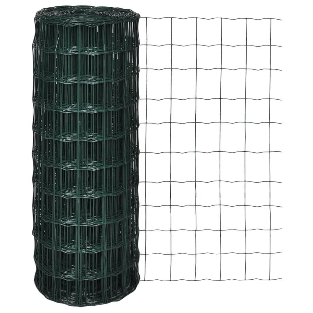Euro fence steel 82ftx3.3ft green