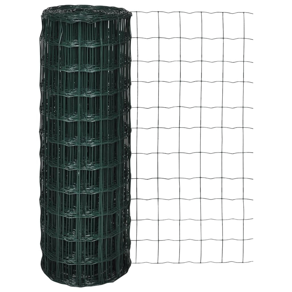 Euro fence steel 82ftx3.9ft green