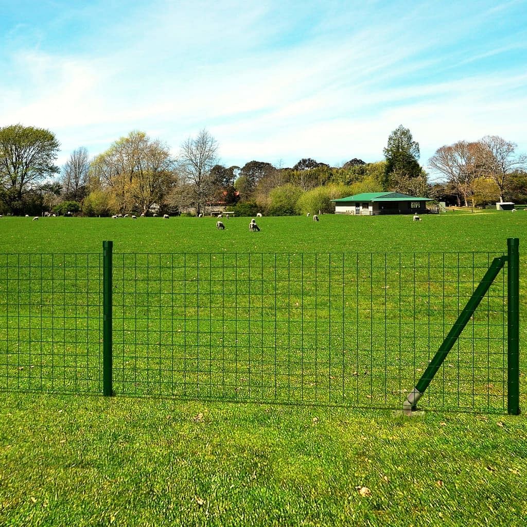 Euro fence steel 82'x5.6' green