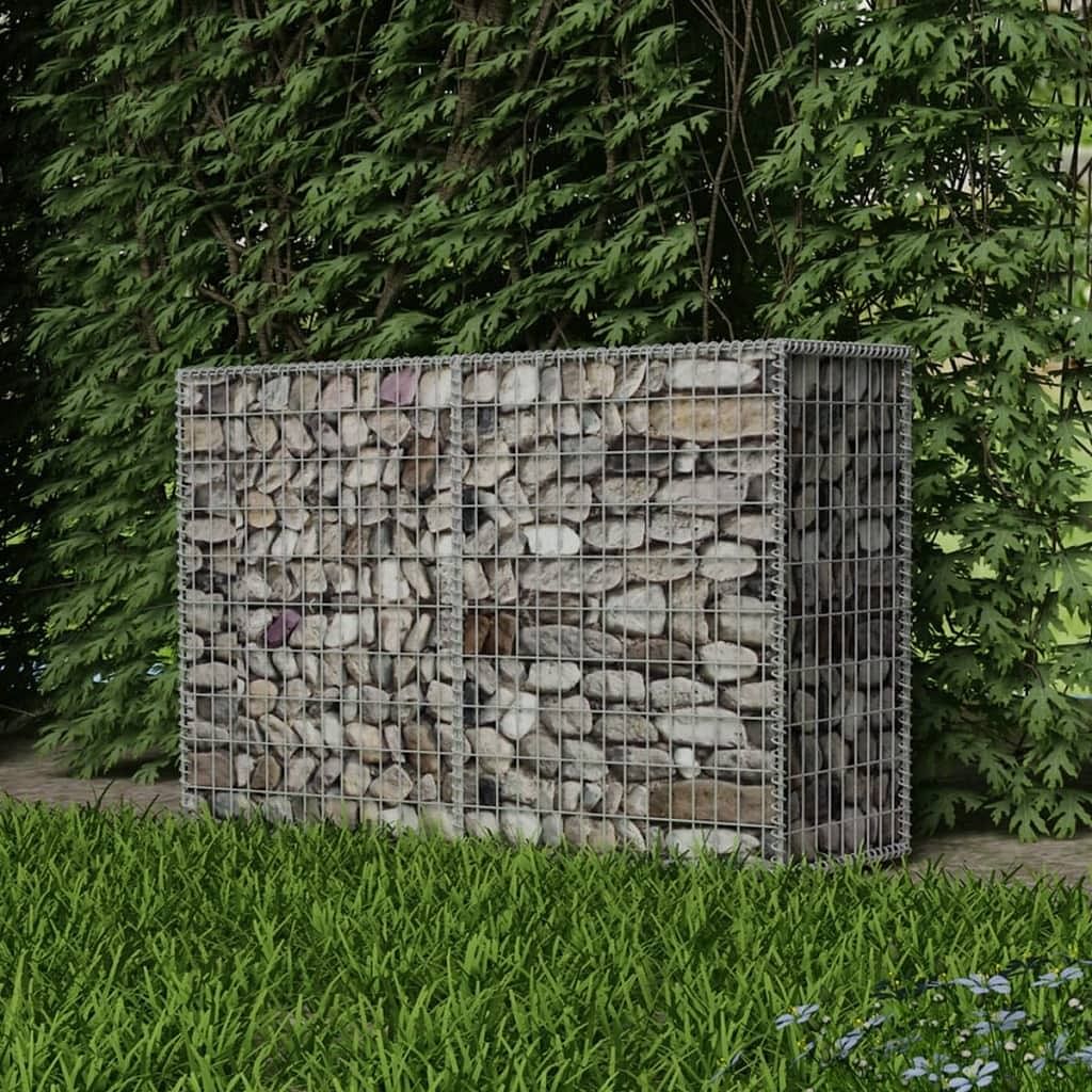 Gabion basket galvanized steel 59.1"x19.7"x39.4"