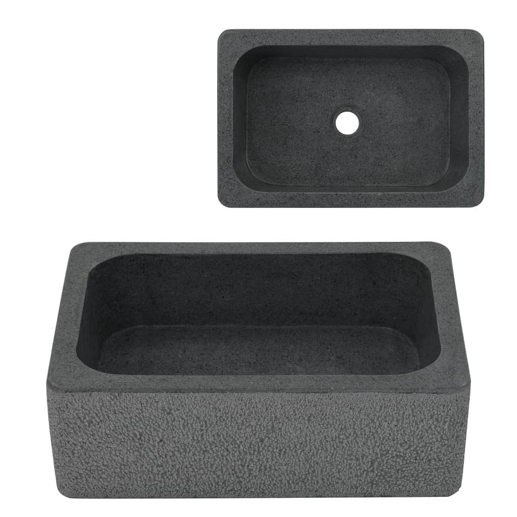 Sink 17.7"x11.8"x5.9" riverstone black