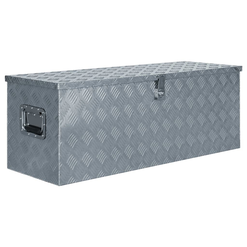 Aluminum box 43.5"x15.2"x15.7" silver