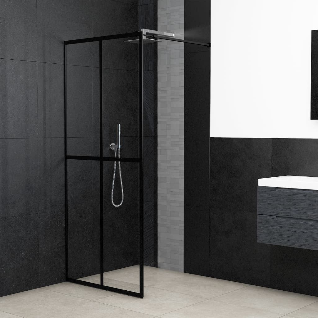 Walk-in shower screen clear tempered glass 39.4"x76.8"