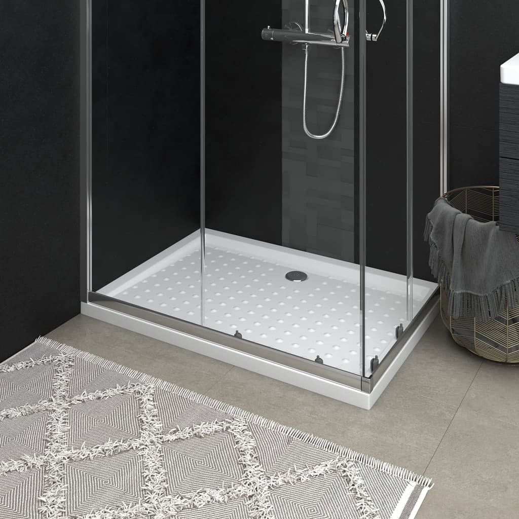 Shower base tray with dots white 27.6"x39.4"x1.6" abs