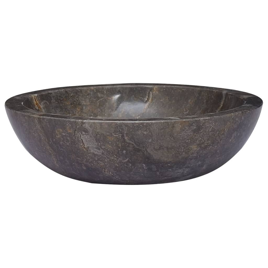 Sink gray Ø27.6"x4.7" marble