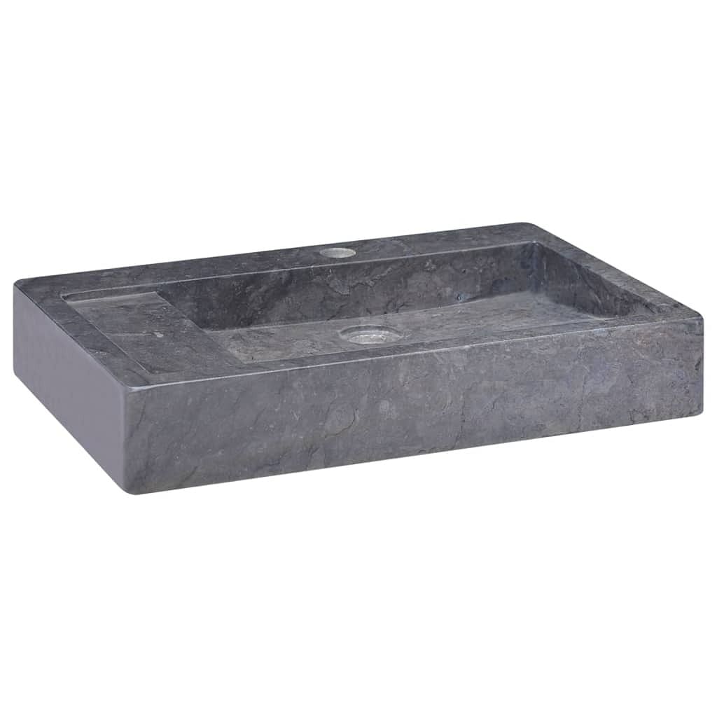Sink black 22.8"x15.4"x3.9" marble
