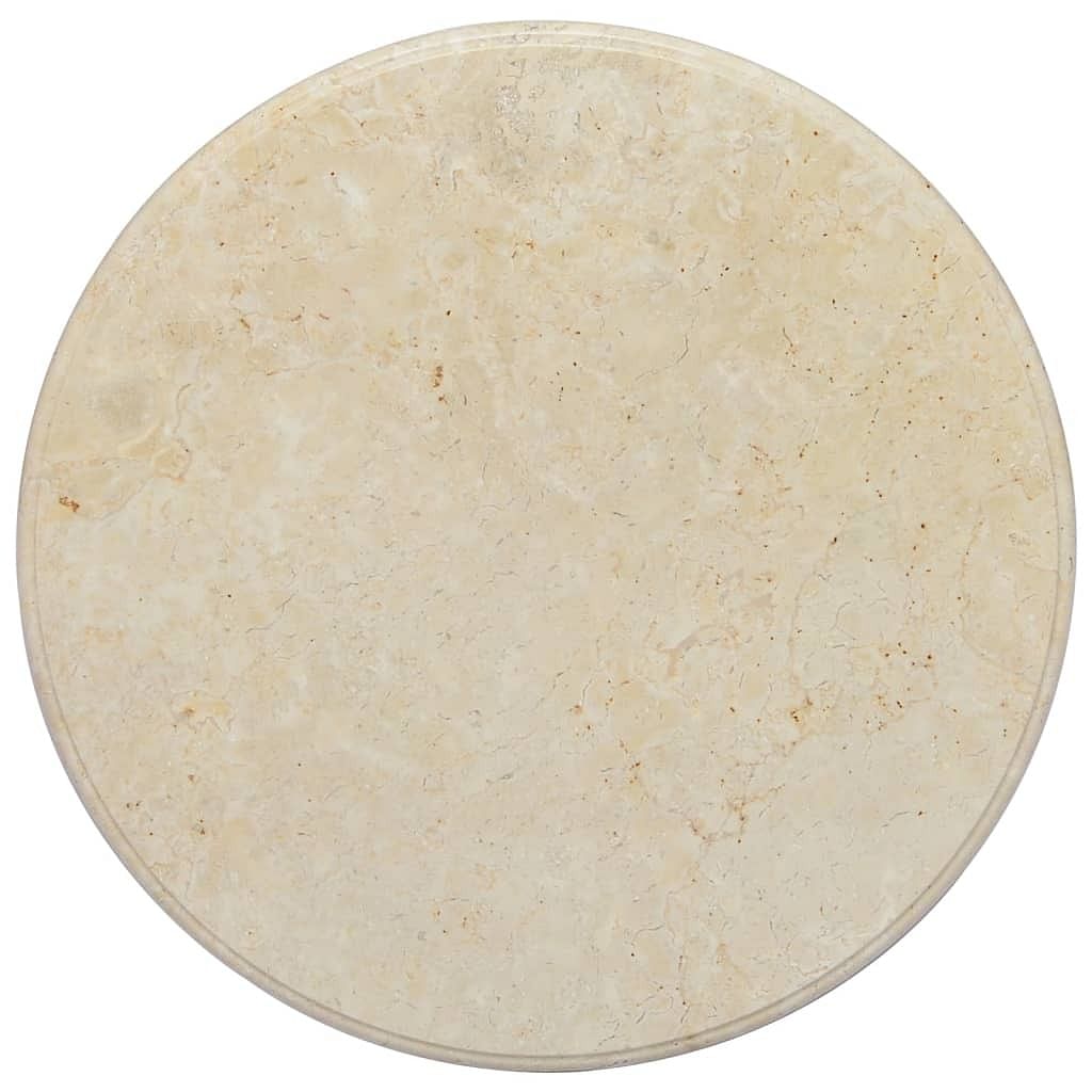 Table top cream marble 23.6 x 1.0 in durable table top