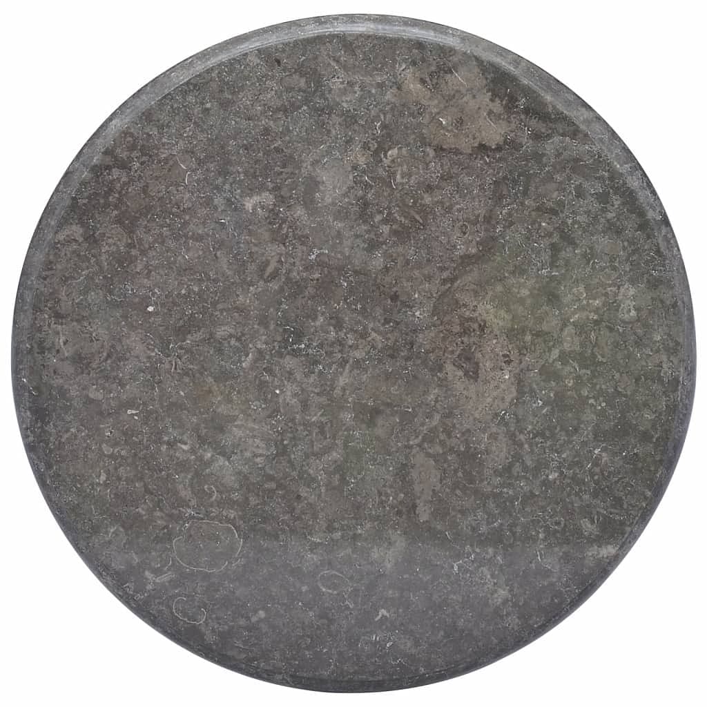 Table top black Ø23.6"x1" marble