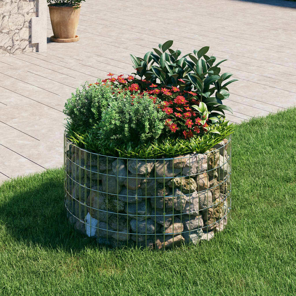 Circular gabion pole galvanized steel Ø39.4"x19.7"