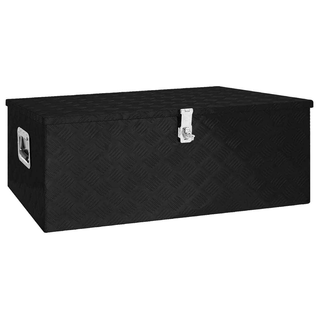 Storage box black 39.4"x21.7"x14.6" aluminum