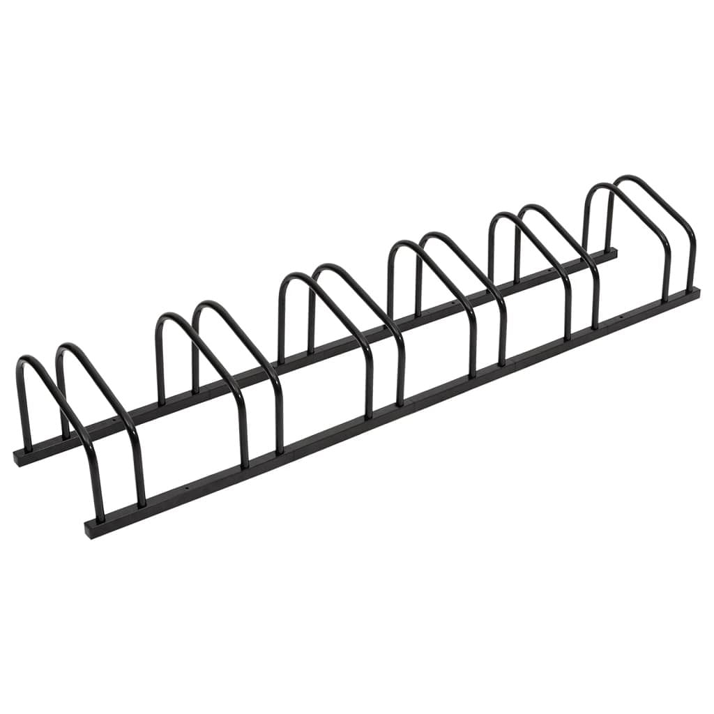 Bike rack for 6 bikes black steel