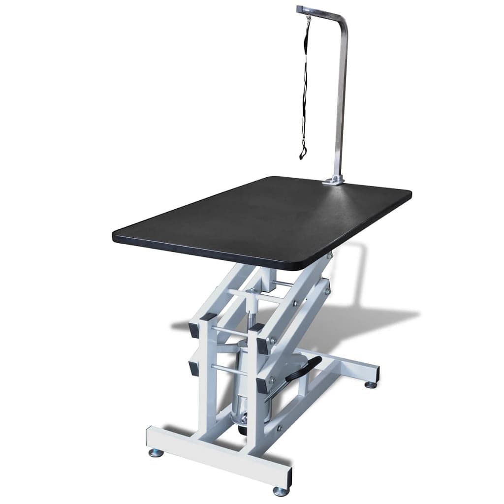 Dog grooming table black