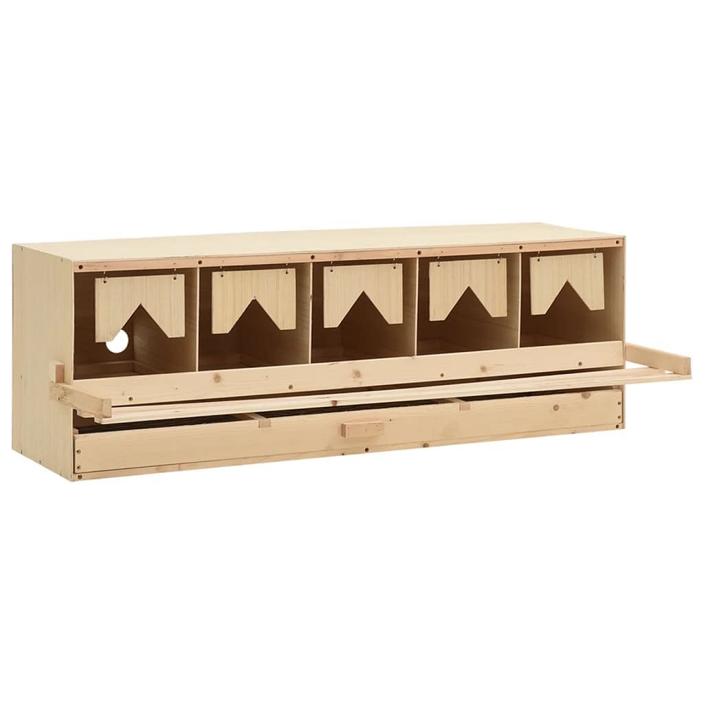 Chicken laying nest brown and natural wood solid pine wood, plywood