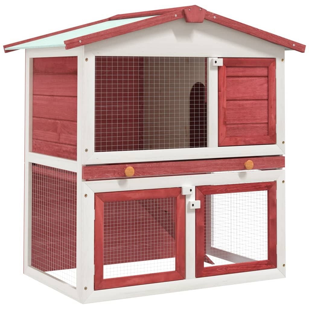 Rabbit hutch red and white