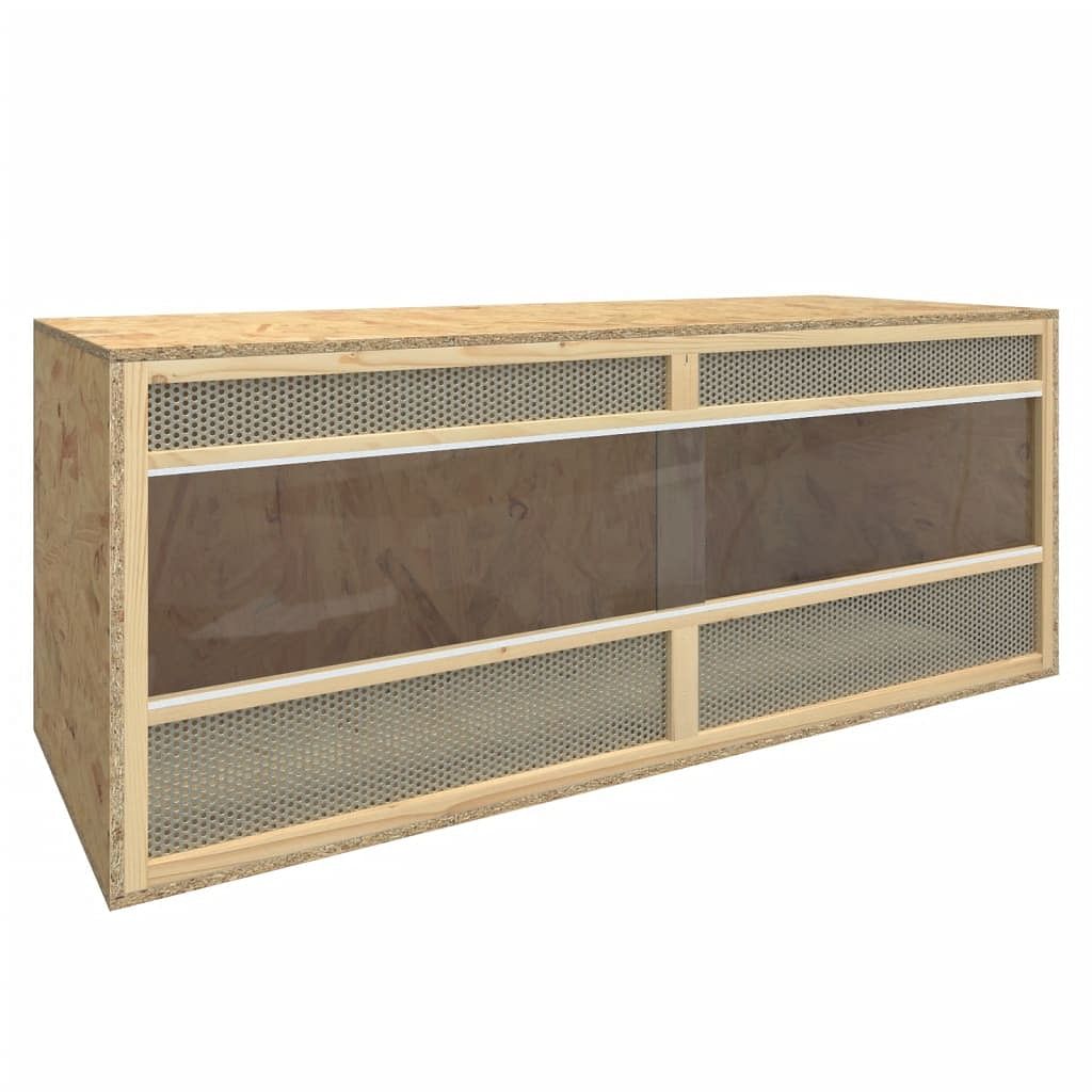 Terrarium engineered wood, glass, steel medium durable terrarium