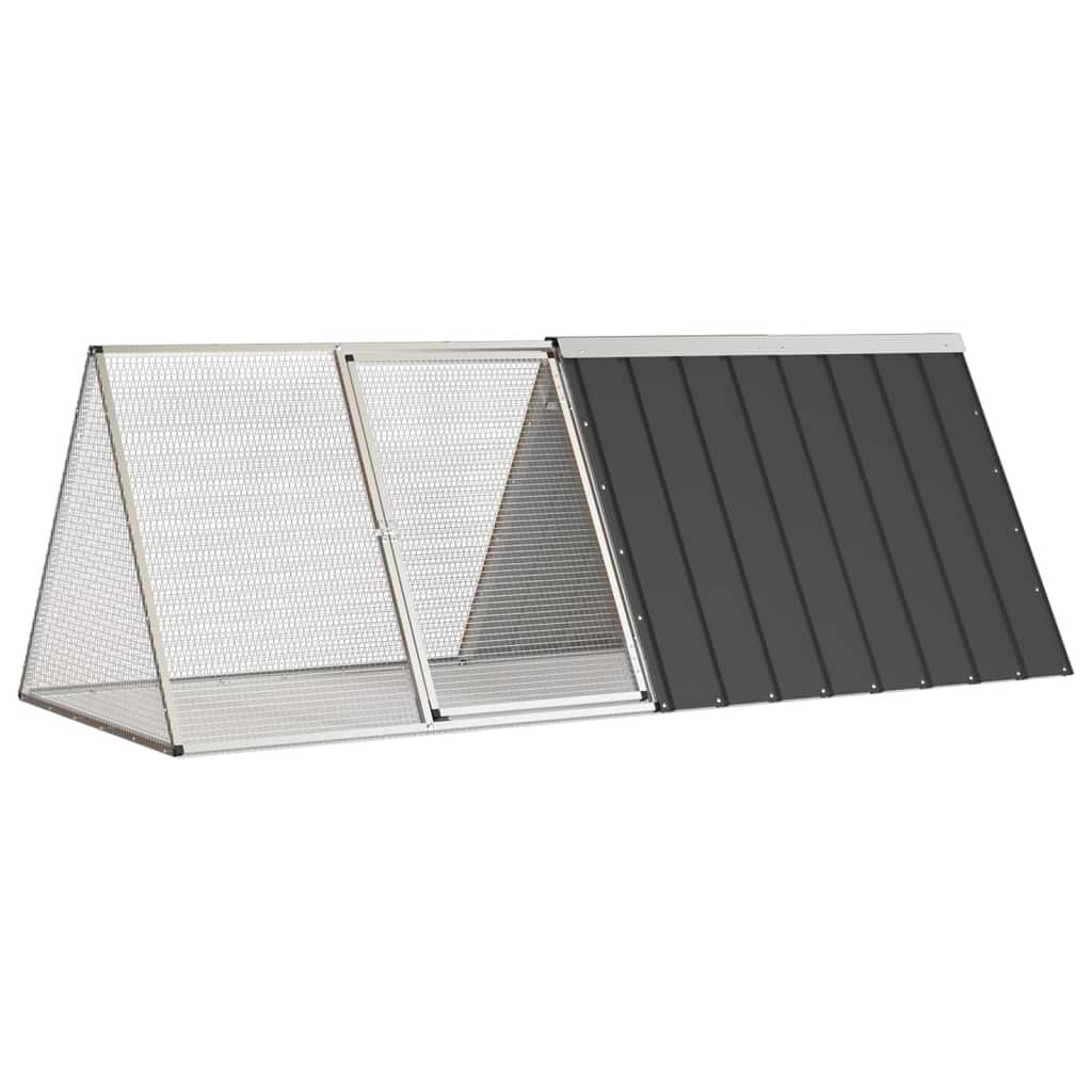 Rabbit cage anthracite galvanized steel large rabbit cage