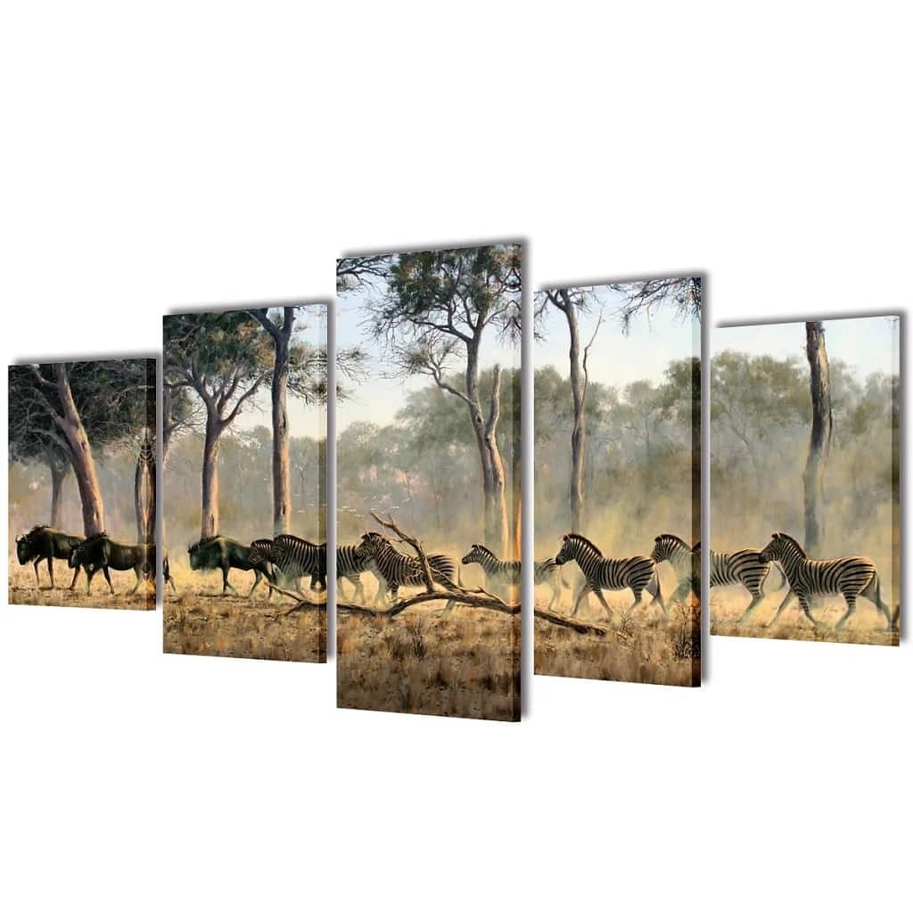 Canvas painting multicolor wood frame + waterproof canvas