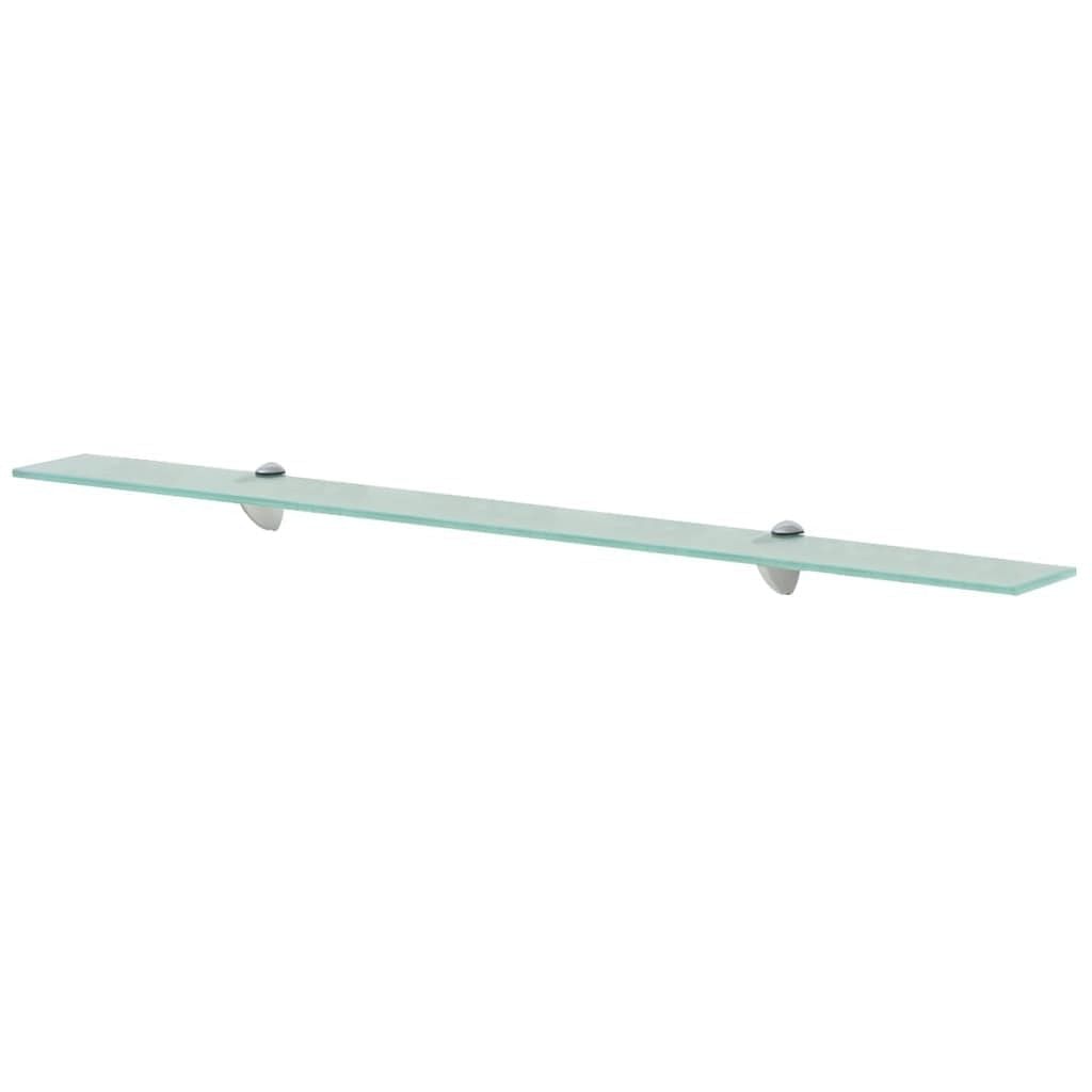 Floating shelf clear tempered safety glass 39.4 x 3.9 in