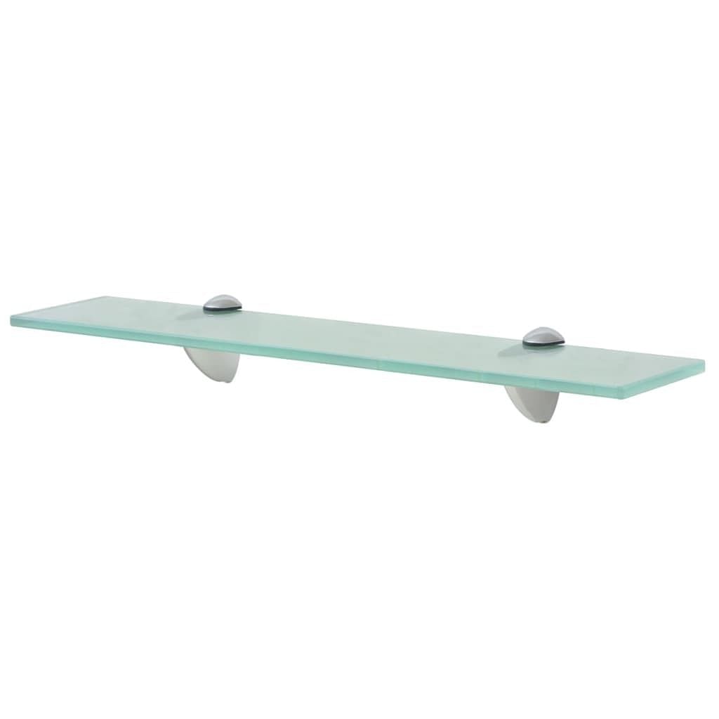 Floating shelf clear tempered safety glass, zinc alloy