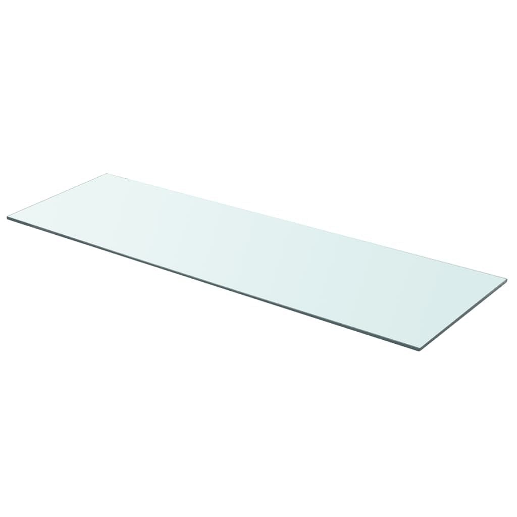 Glass panel clear tempered glass 35.4 x 11.8 in glass surface