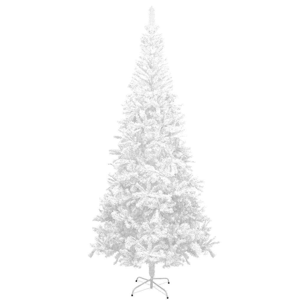 Artificial christmas tree white pvc, steel 94.5 in