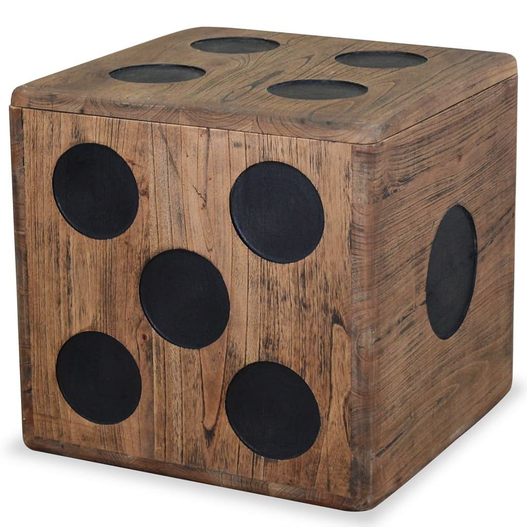 Storage box natural wood mindi wood small storage box cubic