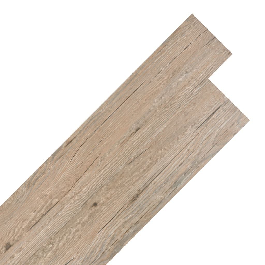 Self-adhesive pvc flooring planks 54 ft² 0.08" oak brown