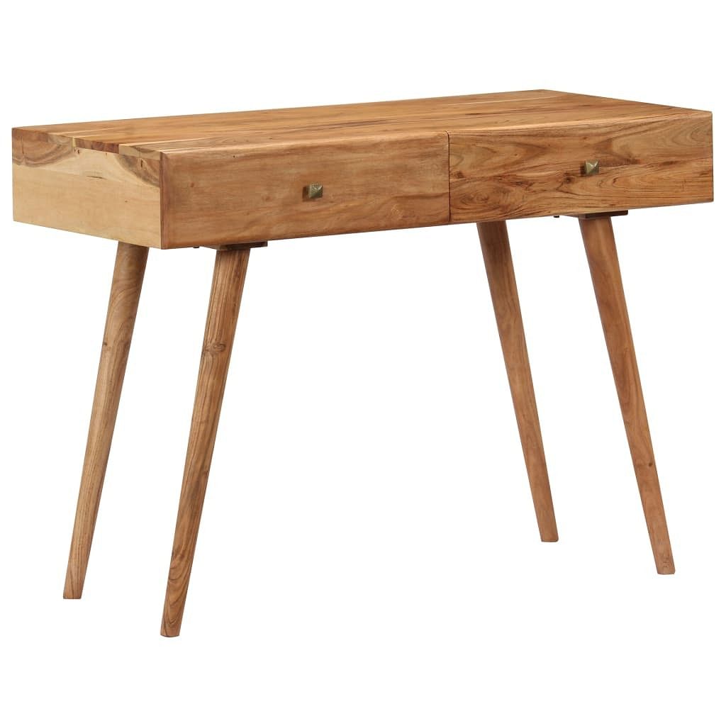 Desk honey solid acacia wood 39.4 x 20.1 x 29.9 in desk