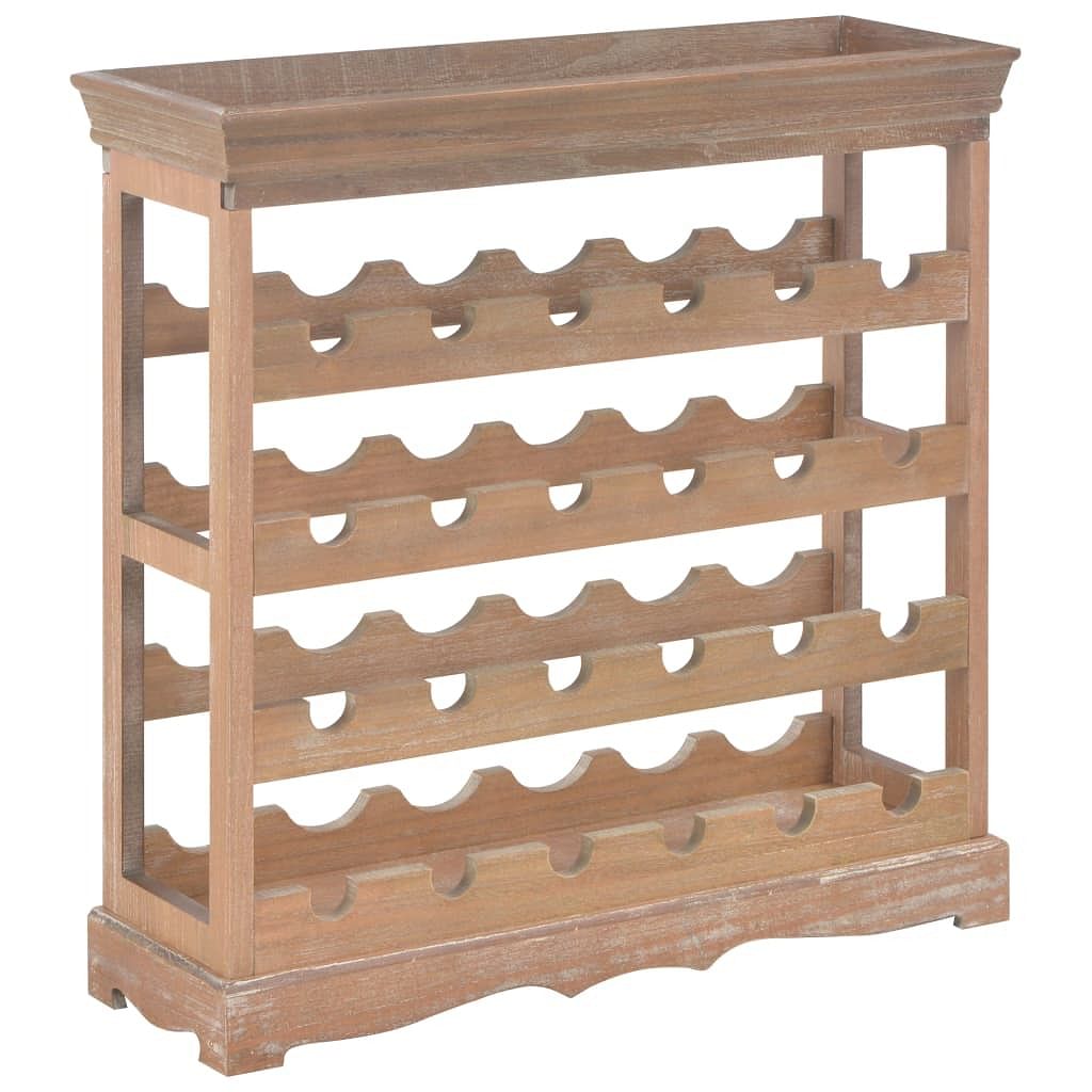 Wine cabinet brown 27.6"x8.9"x27.8" mdf