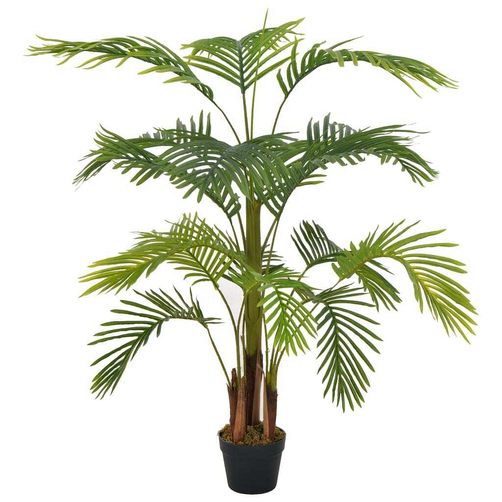 Artificial plant green and brown plastic and wood 47.2 inches tall