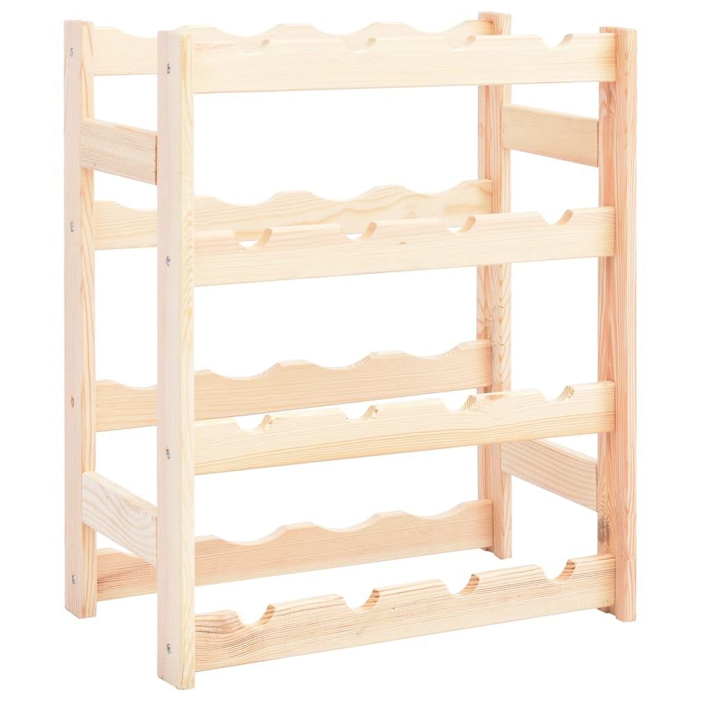 Wine rack for 16 bottles pinewood