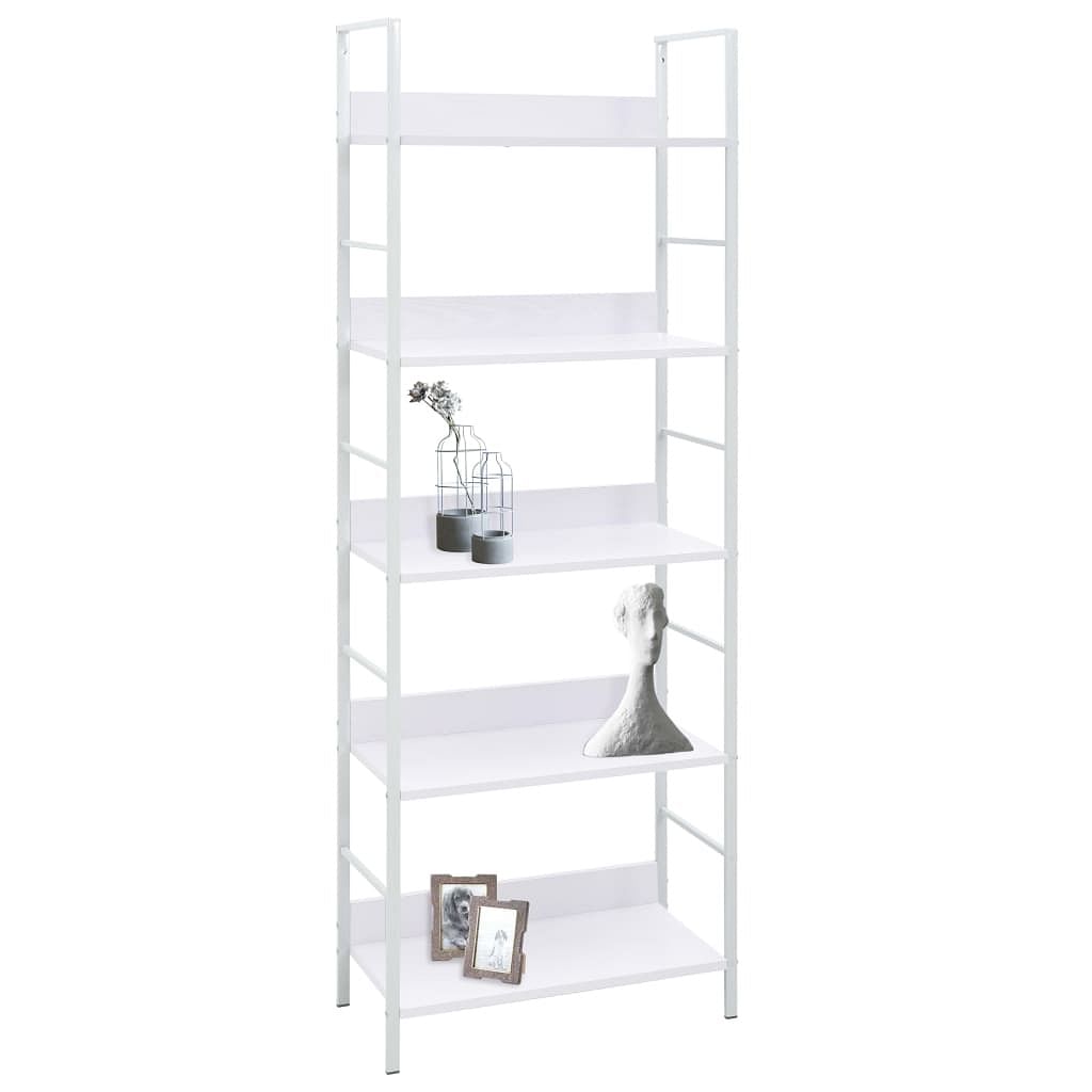 Shelf cabinet white engineered wood, steel medium shelf cabinet