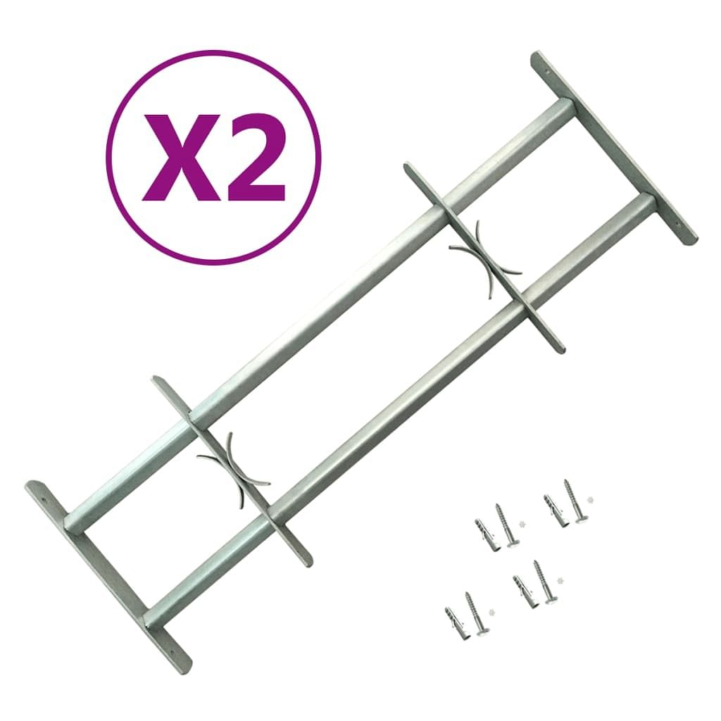 Adjustable security grilles for windows 2 pcs 27.6"-41.3"