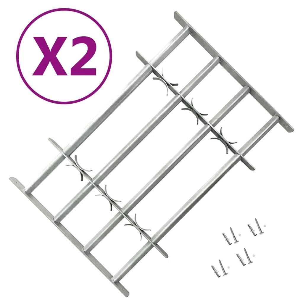 Adjustable security grilles for windows 2 pcs 39.4"-59.1"