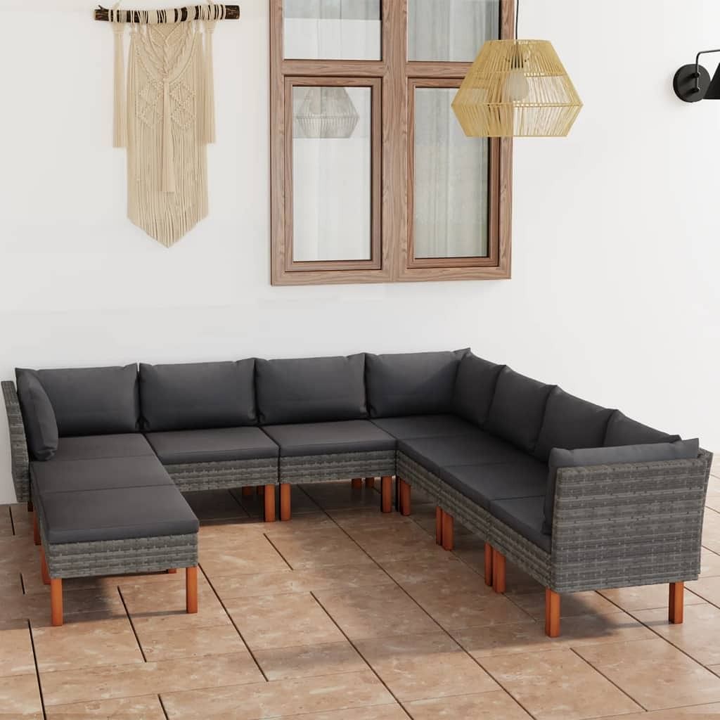 Garden lounge set grey
