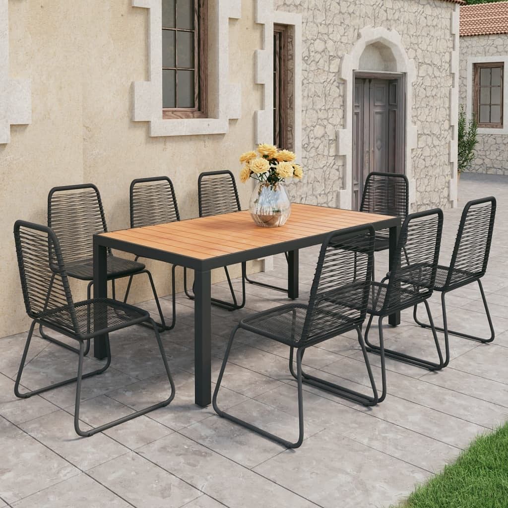 Dining set black and brown