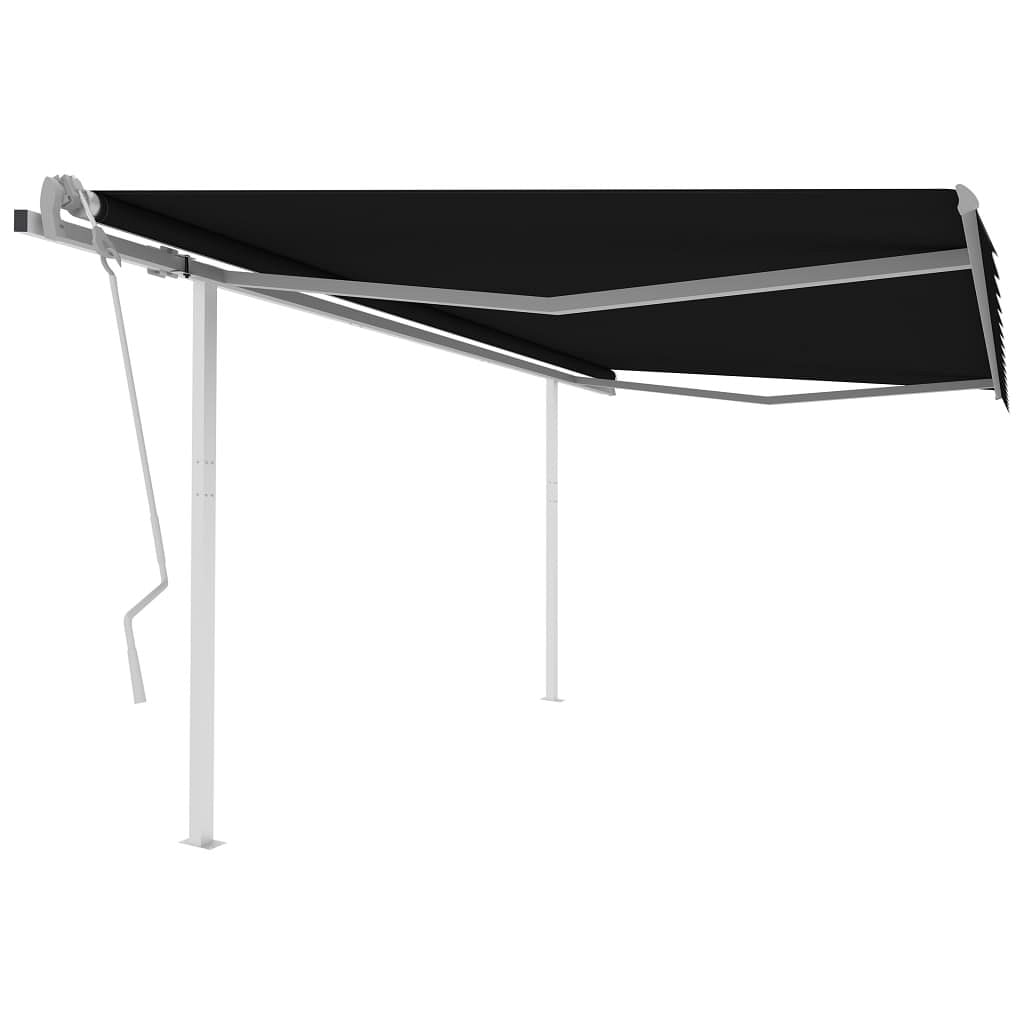 Retractable awning anthracite