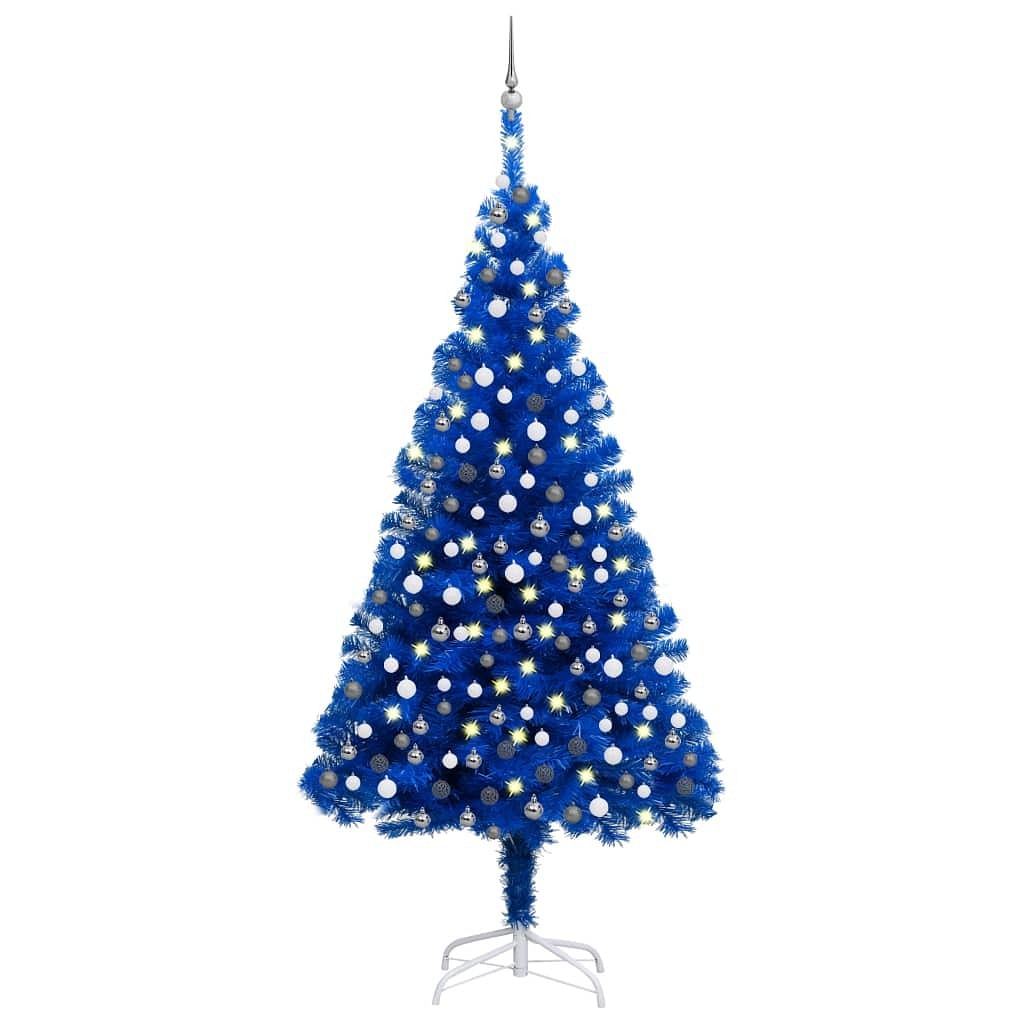 Artificial christmas tree blue pvc large cone-shaped