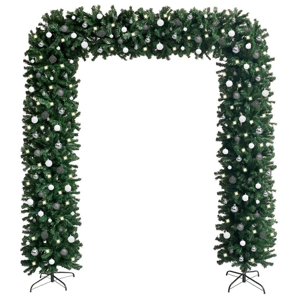 Christmas tree arch green pvc, plastic, steel large