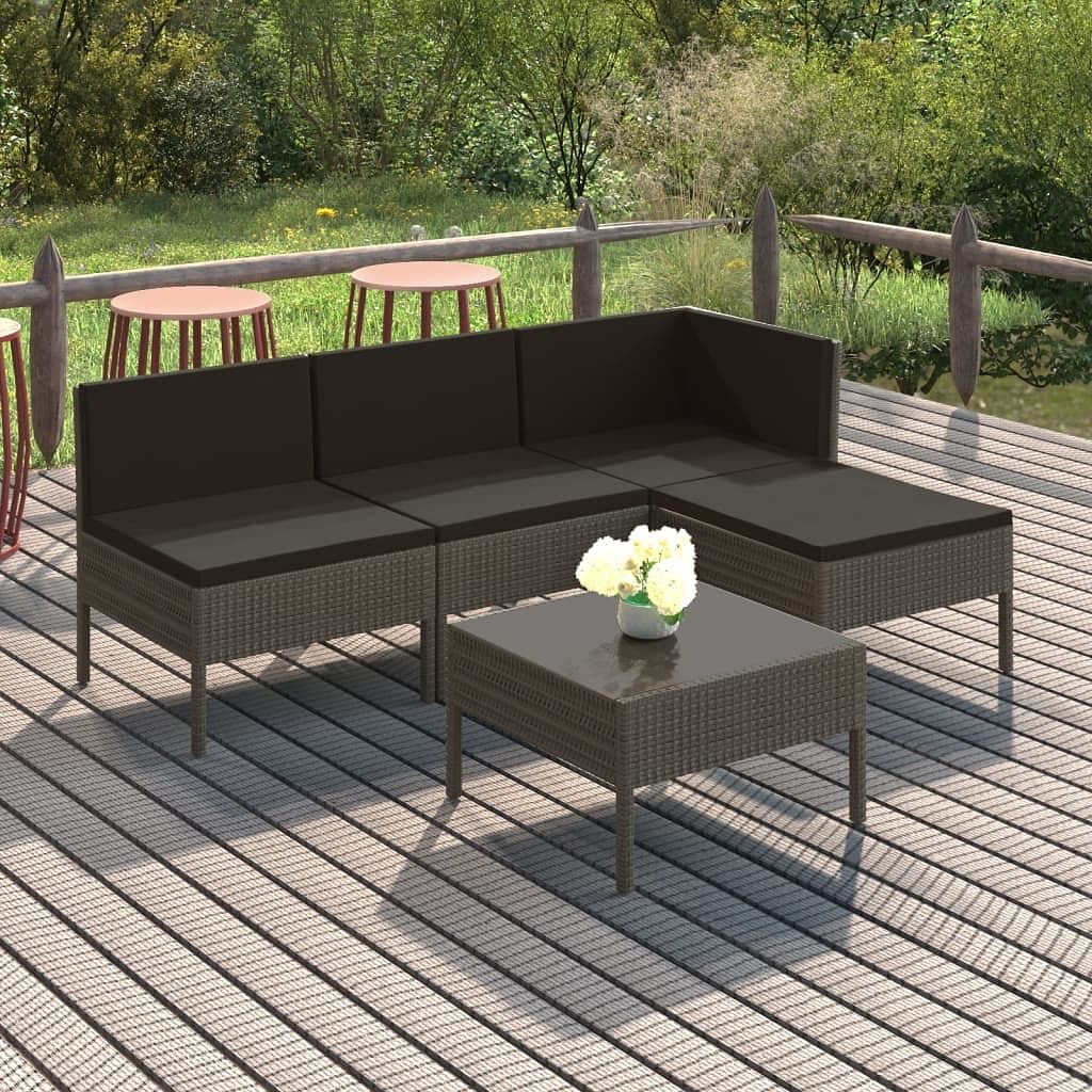 Garden lounge set grey