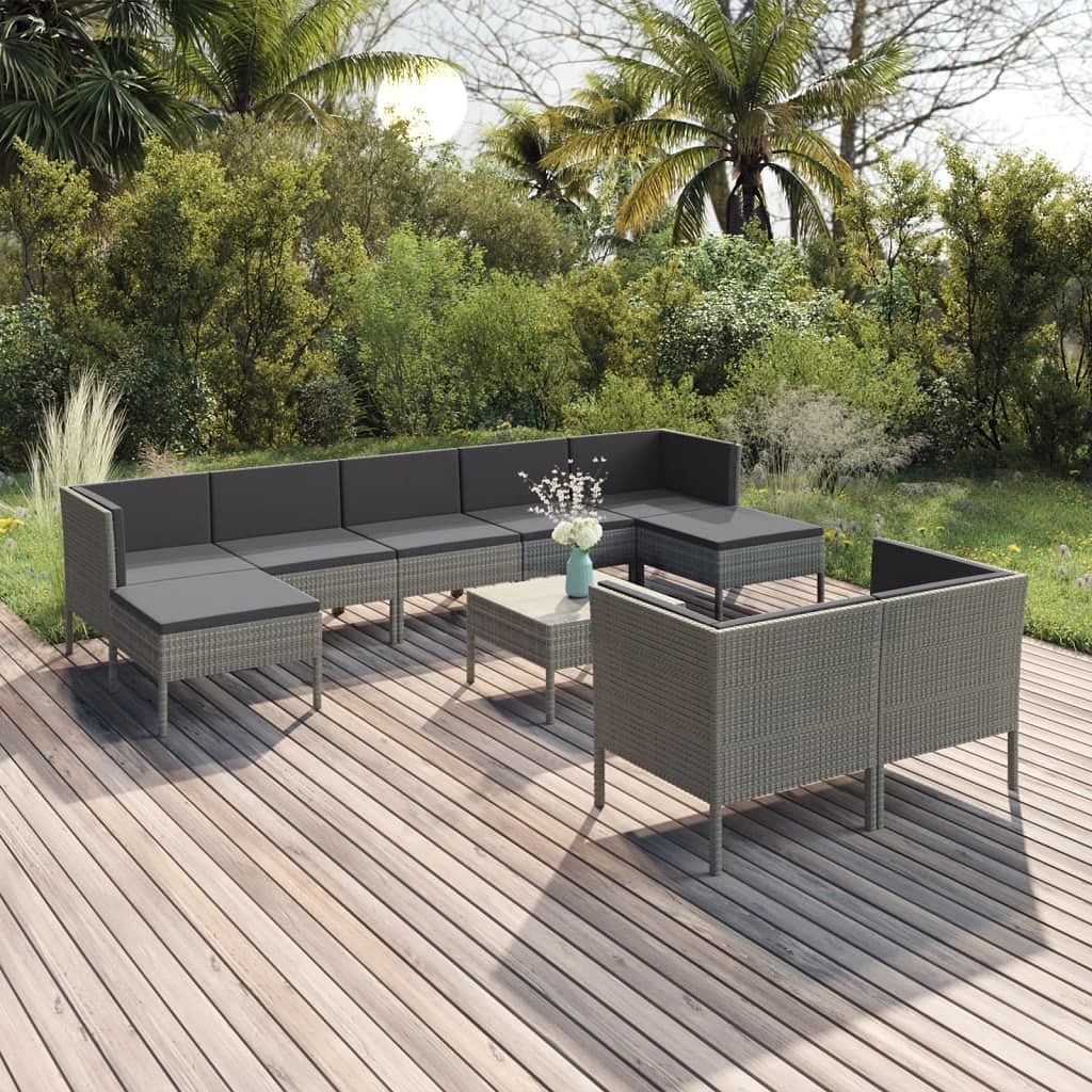 Garden lounge set grey