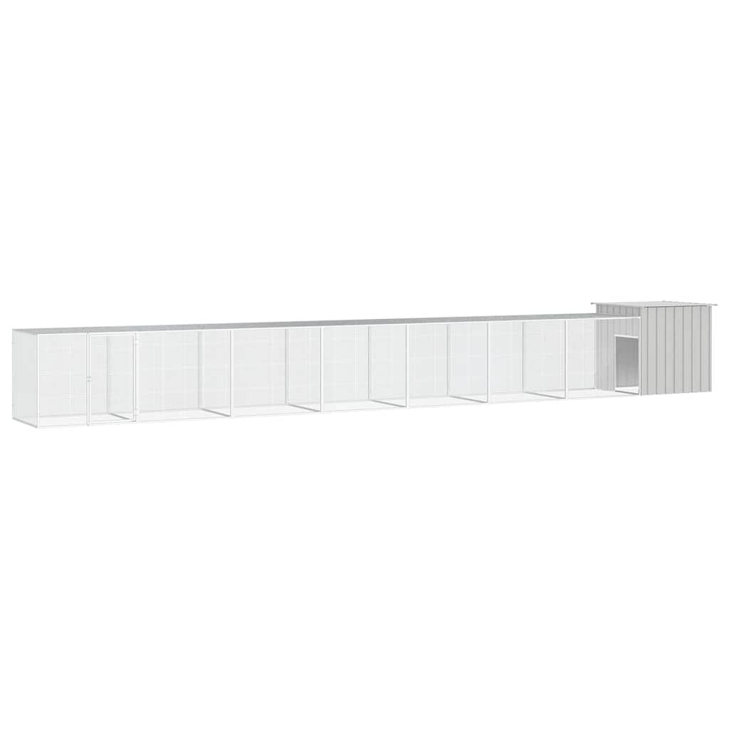 Chicken cage grey galvanized steel extra large chicken cage