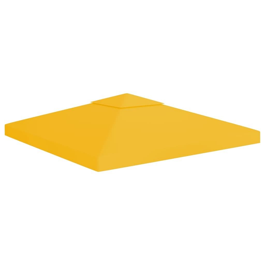 2-tier gazebo top cover 1 oz/ft² 9.8'x9.8' yellow