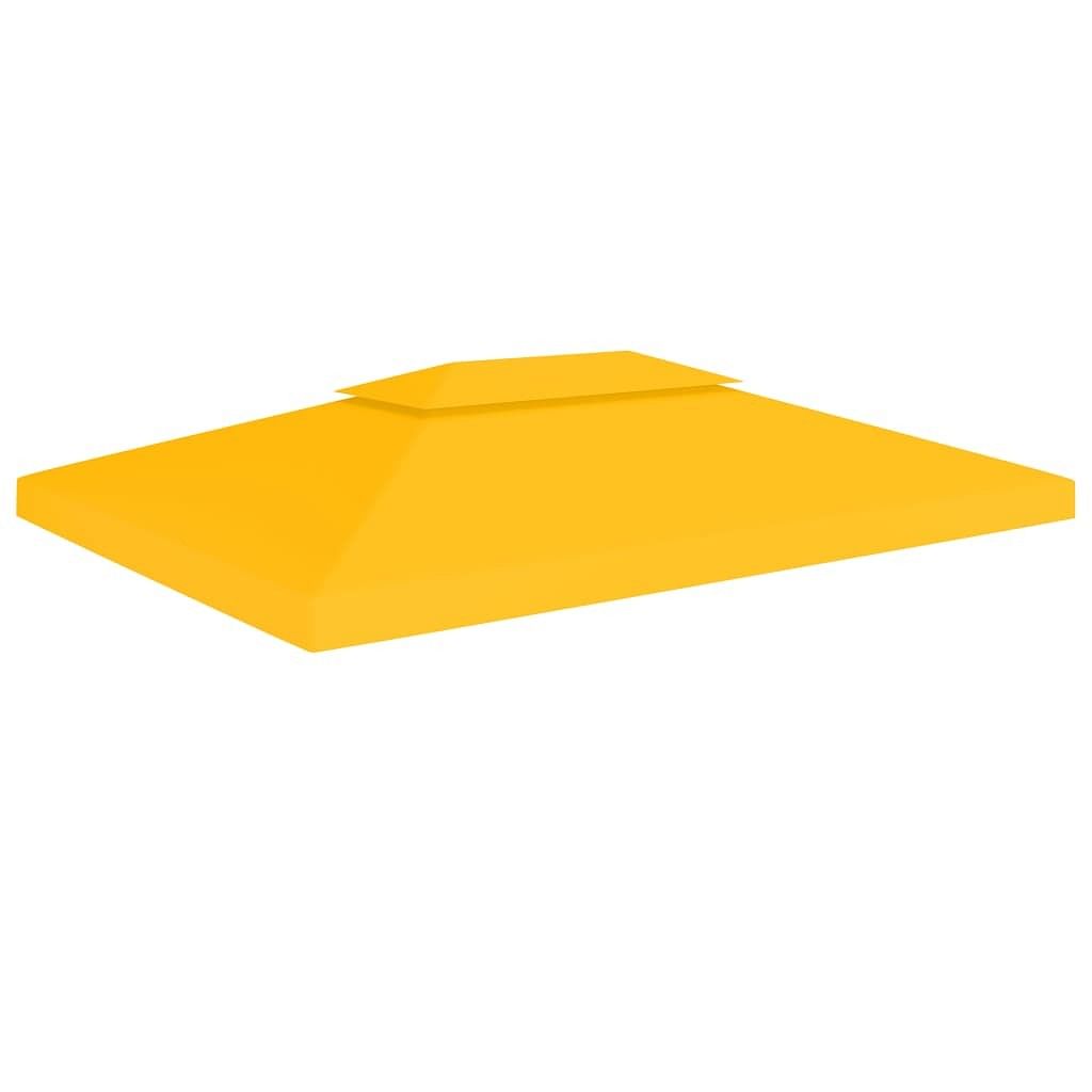 2-tier gazebo top cover 1 oz/ft² 13.1'x9.8' yellow