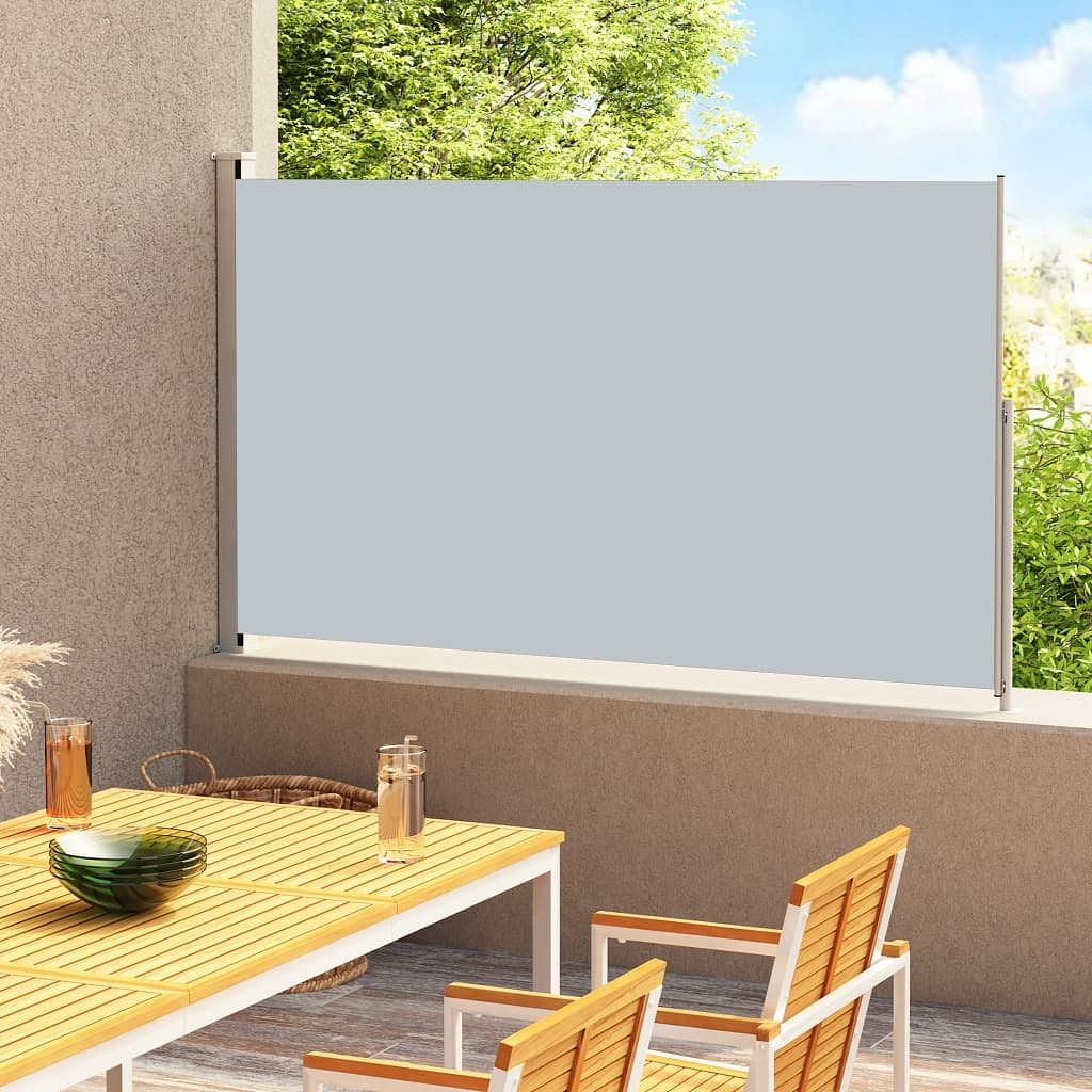 Side awning gray polyester with pu coating, powder-coated steel
