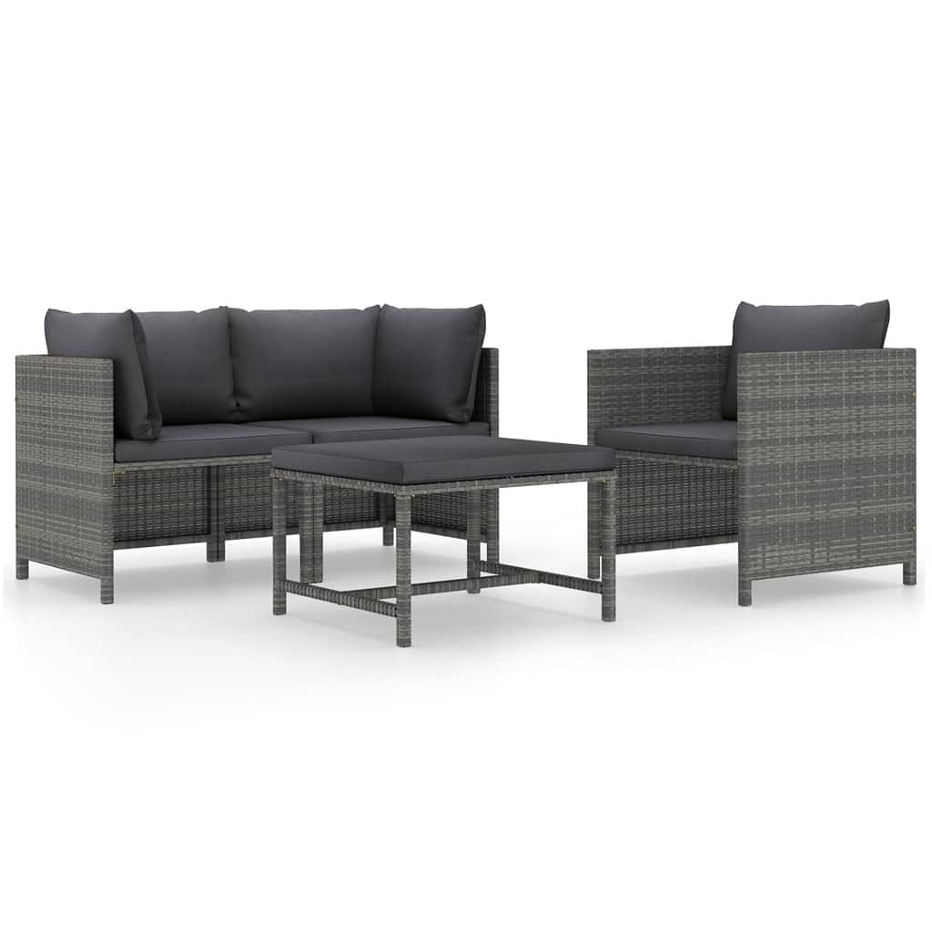 Garden sofa set grey, anthracite