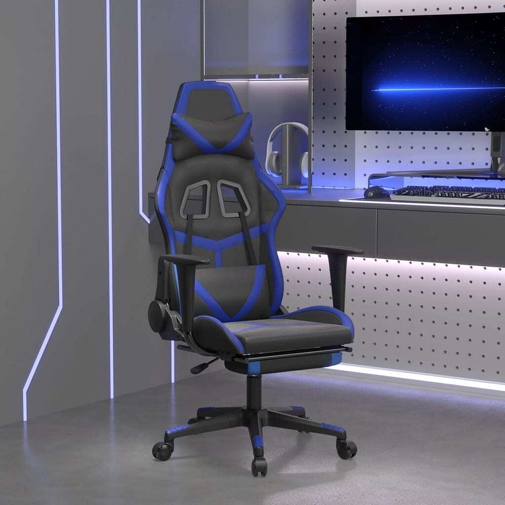 Gaming chair black and blue
