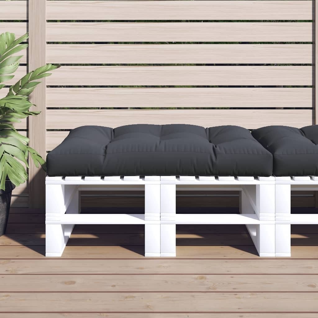Pallet cushion anthracite 100% polyester 47.2 x 31.5 in