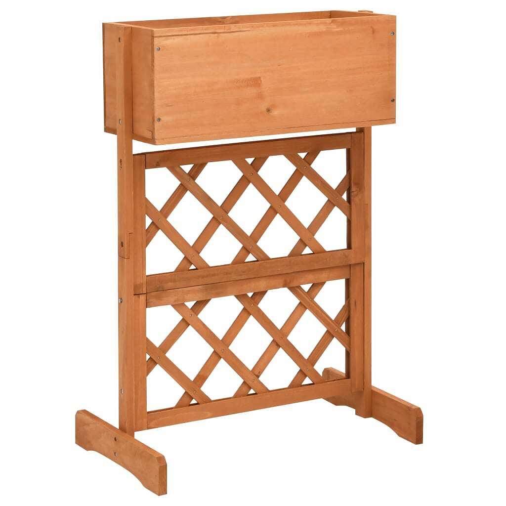 Planter orange solid firwood medium planters planter
